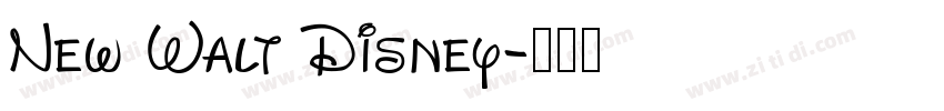New Walt Disney字体转换